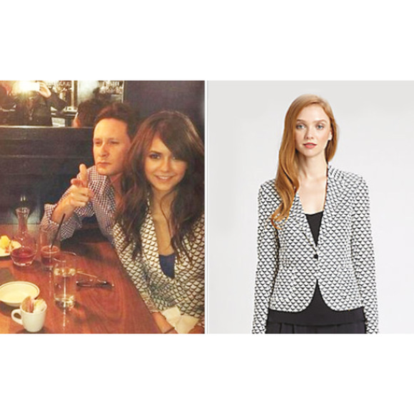 Tory Burch Hayley Scallop Blazer Single Button Pockets Nina Dobrev Women's XS - Picture 9 of 10